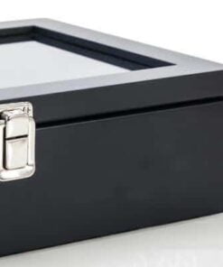 boite pour montre noir charnière solide