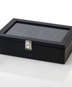 boite pour montre en bois coussin noir