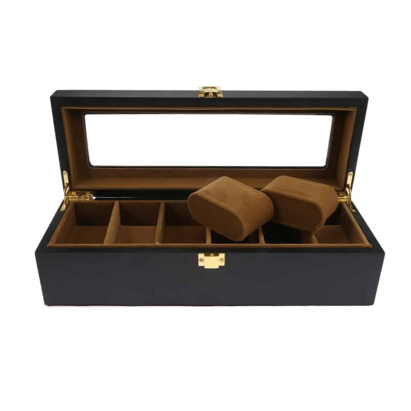 Boîte à Montre SECTOR - Coffret étui Vintage Noir - Occasion - Sans Marque
