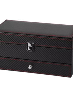 boite à montre en carbone tiroir