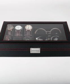 boite à montre en carbone noir