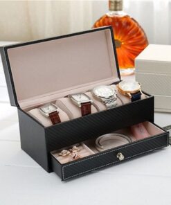 boite à montre en fibre carbone