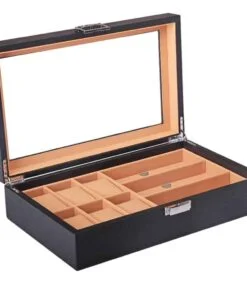 boîte à montre homme beige