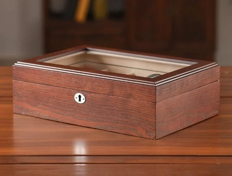 boite en bois pour montre marron