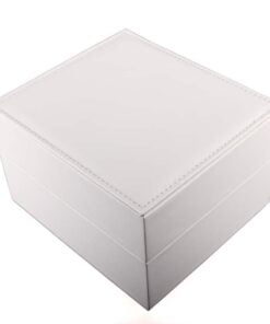 boites de montres en cuir blanc