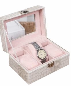 Boite à montre en croco