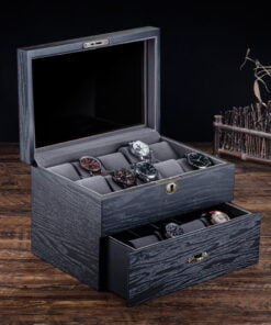 boite montre en bois pour 20 emplacements