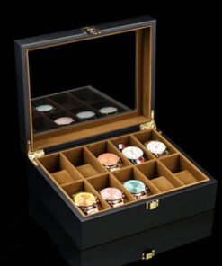 boite montre homme noir