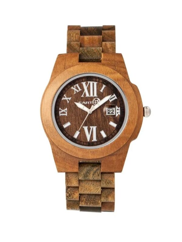 montre en bois d'olivier