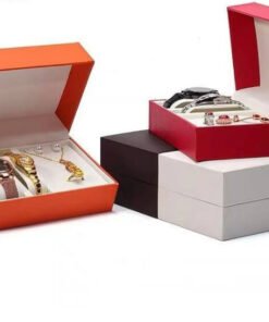 Boite pour 2 montres en cuir